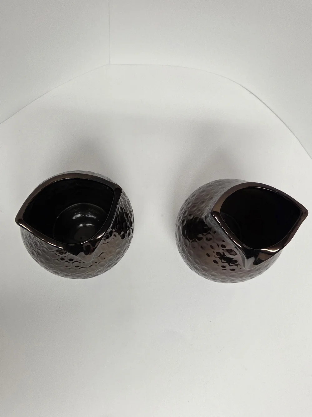 Lerman Décor Copper Owl Vases Set of 2 Metallic Modern Decor #0218